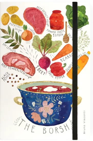 Блокнот Борщ as the Borsh, А5, 100 листов, клетка обложка книги