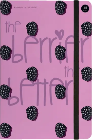 Блокнот Ягоды. Графика. Ежевика, А5, 100 листов, клетка обложка книги