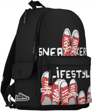 Рюкзак молодежный Кеды - моя жизнь, черный Рюкзак молодежный Кеды - моя жизнь, черный обложка книги