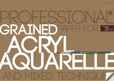 Бумага для акрила и акварели, А2, 10 листов обложка книги