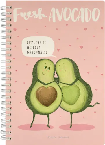 Тетрадь Avocado Love, А5, 60 листов, в точку обложка книги