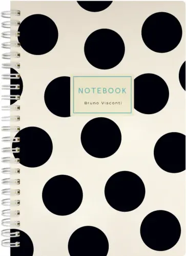 Тетрадь Black  Polka Dots, А5, 60 листов, клетка обложка книги