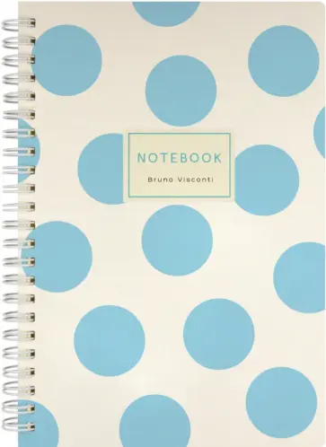 Тетрадь Light Blue Polka Dots, А5, 60 листов, клетка обложка книги