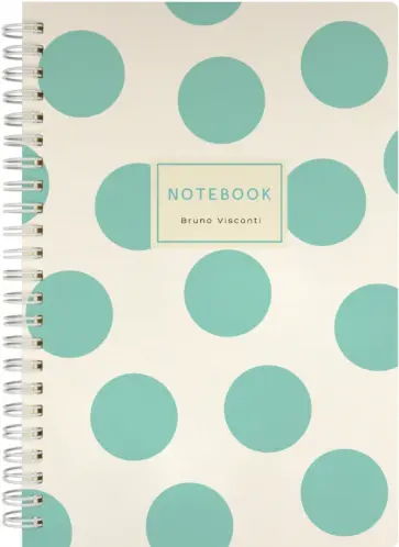 Тетрадь Mint Polka Dots, А5, 60 листов, клетка обложка книги