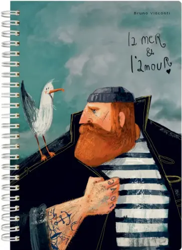 Тетрадь на гребне Sailor, 60 листов, линия обложка книги