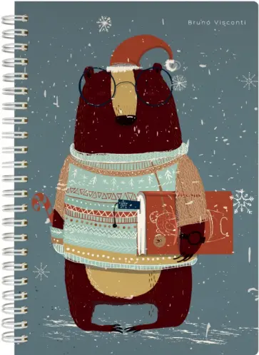 Тетрадь на гребне Smart Bear, 60 листов, линия обложка книги