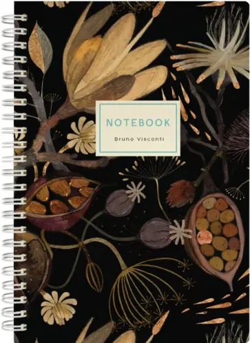 Тетрадь Ночные цветы, А5, 60 листов, клетка обложка книги