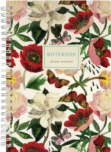 Тетрадь Пионы, А5, 60 листов, клетка обложка книги