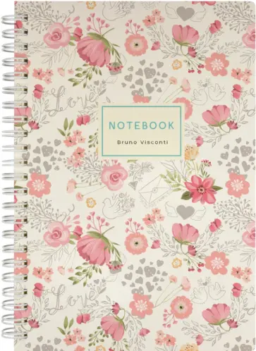 Тетрадь Любовь и голуби, А5, 60 листов, линейка обложка книги