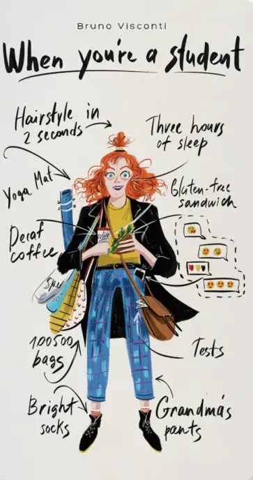 Записная книжка When You Student, А6, 30 листов, клетка обложка книги