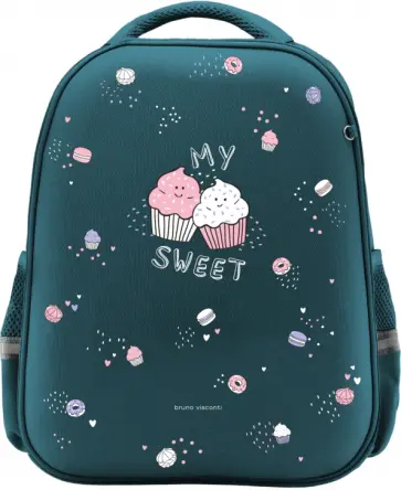 Рюкзак-капсула SWEET, бирюзовый с эргономичной спинкой обложка книги