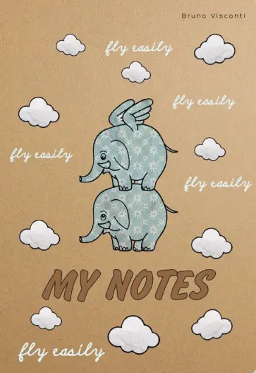 Тетрадь Elephant+Elephant, А5, 40 листов, клетка обложка книги