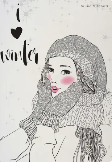 ТетрадьI Love Winter, А5, 40 листов, клетка обложка книги
