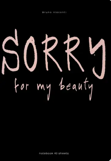 Тетрадь Sorry, А5 , 40 листов, клетка обложка книги