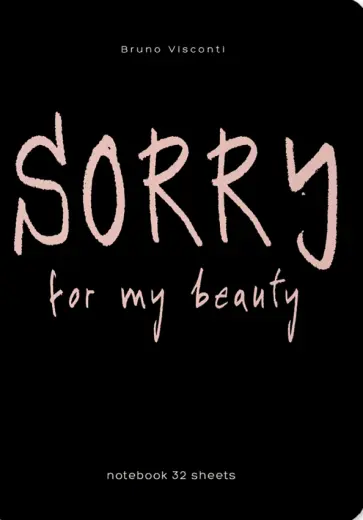 Записная книжка Sorry, А6, 32 листа, клетка обложка книги