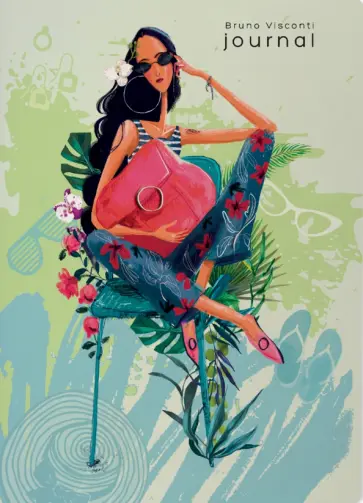 Тетрадь Дама на Багамах, В5, 60 листов, клетка обложка книги