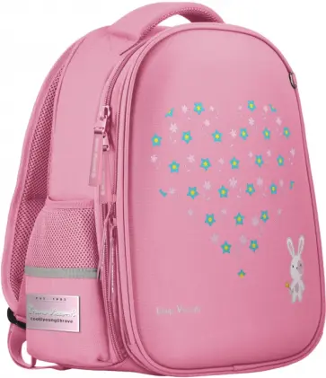 Рюкзак-капсула, светло-розовый, с эргономичной спинкой, ЗАЙКА обложка книги