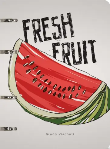 Тетрадь со сменным блоком Fresh & Fruity, А5+, 80 листов, линейка обложка книги