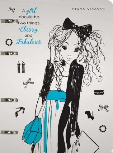 Тетрадь со сменным блоком Модница, А5, 80 листов, линейка обложка книги