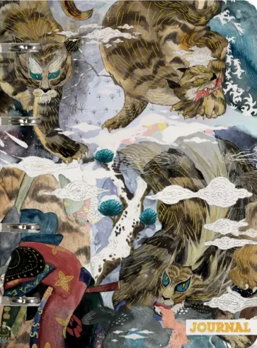 Тетрадь со сменным блоком Японская Гравюра, А5+, 80 листов, линейка обложка книги