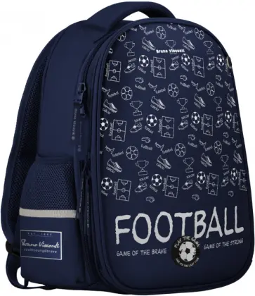 Рюкзак-капсула с эргономичной спинкой Футбол, синий обложка книги