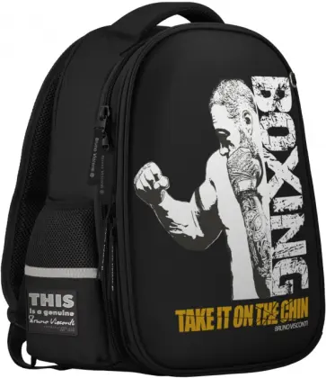 Рюкзак-капсула Бокс, черный с эргономичной спинкой обложка книги