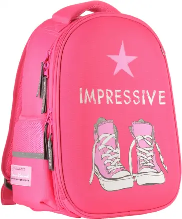 Рюкзак-облегченная капсула с эргономичной спинкой КЕДЫ, розовый обложка книги