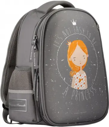 Рюкзак-облегченная капсула Princess, серый с эргономичной спинкой обложка книги