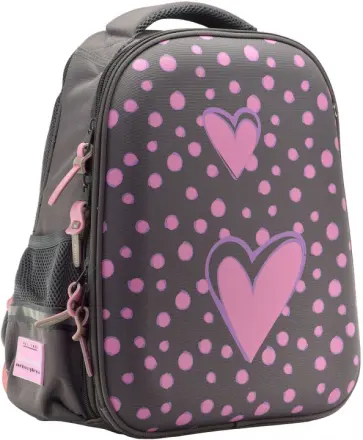 Рюкзак-облегченная капсула с эргономичной спинкой Сердце, серый обложка книги