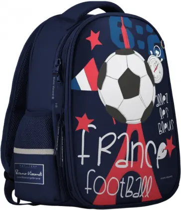 Рюкзак-облегченная капсула Франция, синий с эргономичной спинкой обложка книги