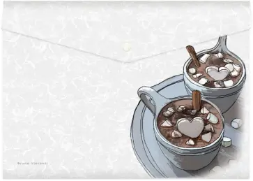 Папка-конверт на кнопке Шоколад, А4 обложка книги