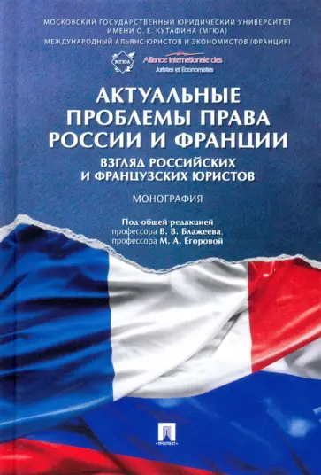 Блажеев, Егорова - Актуальные проблемы права России и Франции. Взгляд российских и французских юристов. Монография Блажеев, Егорова - Актуальные проблемы права России и Франции. Взгляд российских и французских юристов. Монография обложка книги