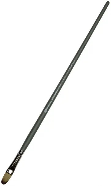 Кисть синтетика филберт с длинной ручкой №10 обложка книги