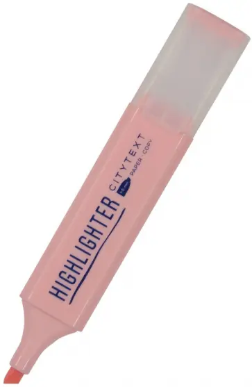 Текстовыделитель CityText, нежно-розовый обложка книги