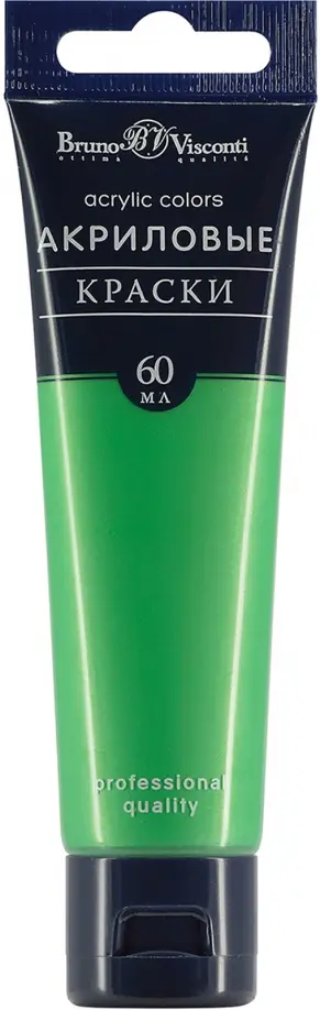 Краска акриловая, зеленая металлик, 60 мл обложка книги