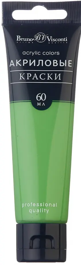 Краска акриловая, зеленая флуоресцентная, 60 мл обложка книги