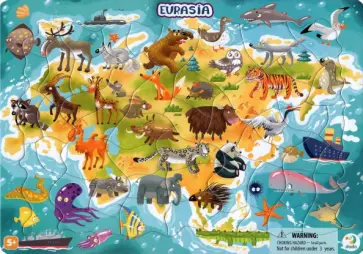 Пазл в рамке Евразия обложка книги