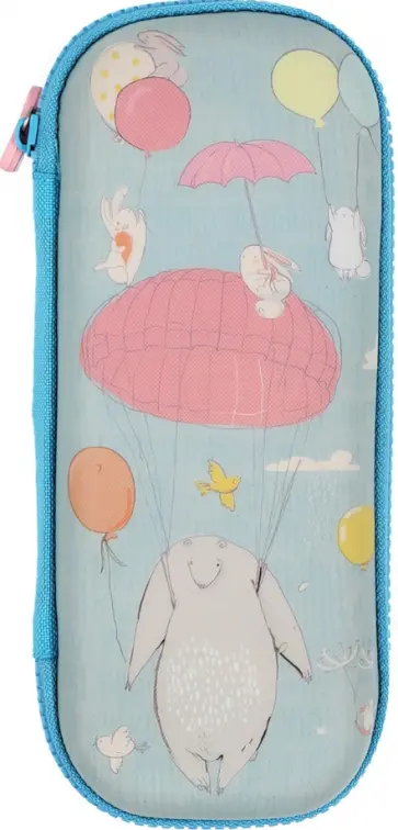 Пенал Мишка на парашюте, 1 отделение, на молнии обложка книги