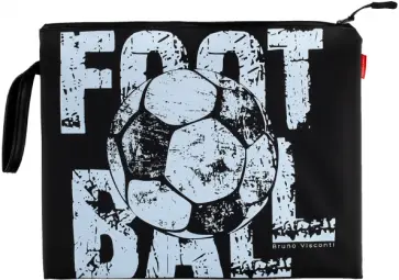 Папка на молнии Футбол, А4, силиконовая обложка книги