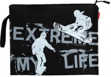 Папка на молнии Экстрим, А4, силиконовая обложка книги