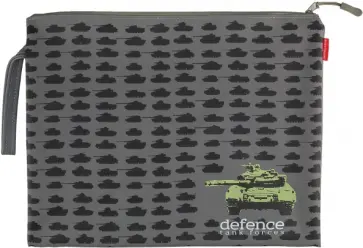 Папка на молнии Tank forces, А4, силиконовая обложка книги