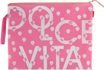 Папка на молнии PINK, А6, силиконовая обложка книги