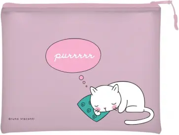 Папка CAT'S DREAMING, на молнии силиконовая, А5 Папка CAT'S DREAMING, на молнии силиконовая, А5 обложка книги