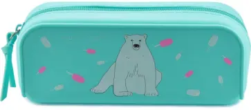 Пенал BEAR, на молнии силиконовый обложка книги