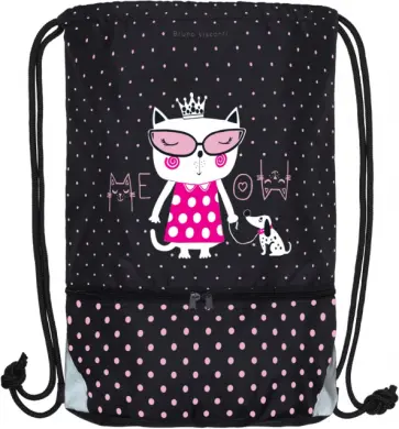 Мешок для обуви GINZA CATS, черный обложка книги