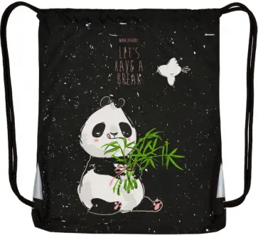 Мешок для обуви Панды, черный обложка книги