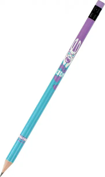 Карандаш чернографитный Зайчик, HB, в ассортименте обложка книги