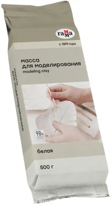 Масса д/модел. "Хобби",самоотв.,белый,500г 1411194 обложка книги