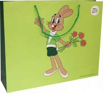 Пакет подарочный Ну, погоди!, 45х35х11 см обложка книги