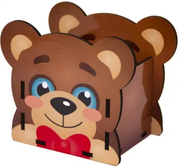 Карандашница Мишка с печатью обложка книги